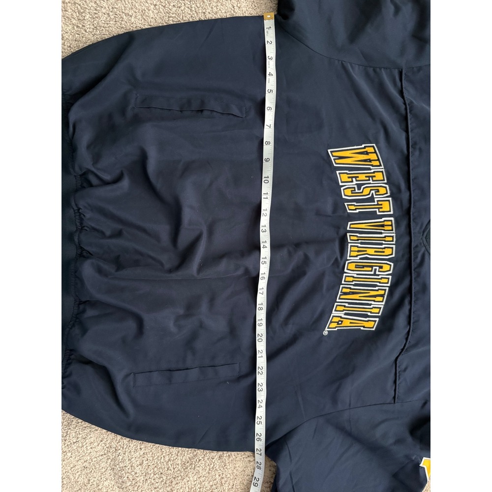 Colosseum Athletics West Virginia Mountaineers Navy V-Neck Windshirt XXL - Picture 5 of 8